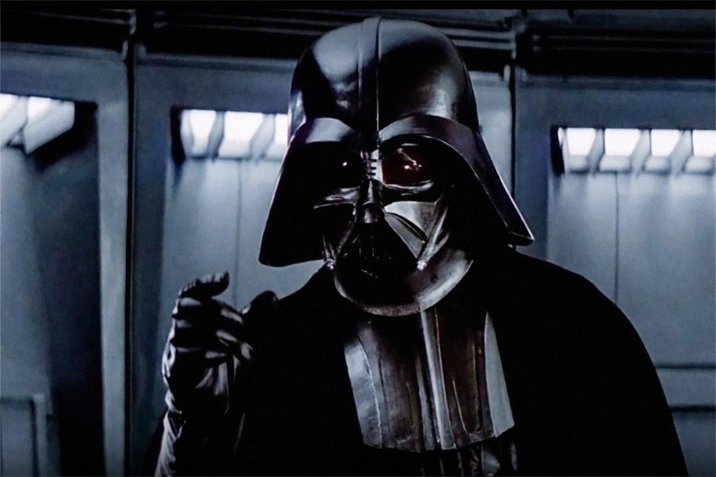 Darth Vader using the Force. I find your lack of faith disturbing.